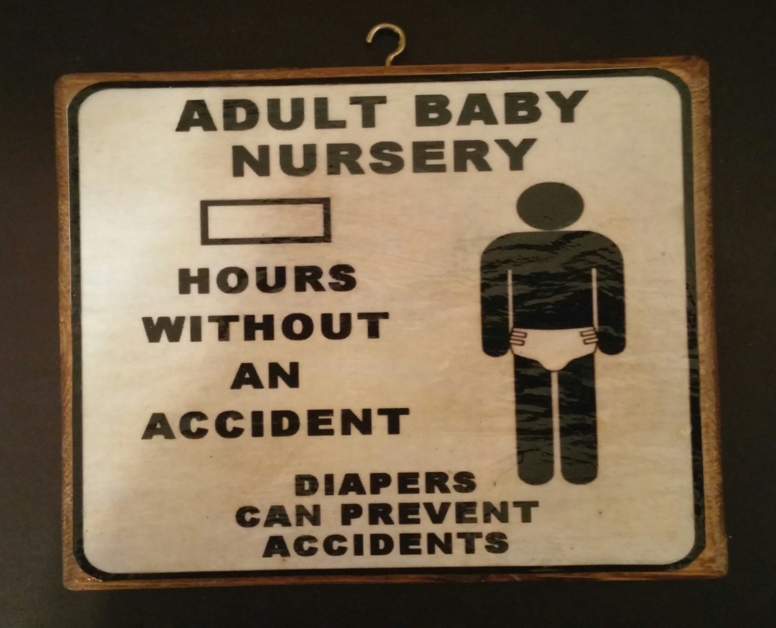 Hours Without an Accident Plaque - Boy Version - Click Image to Close