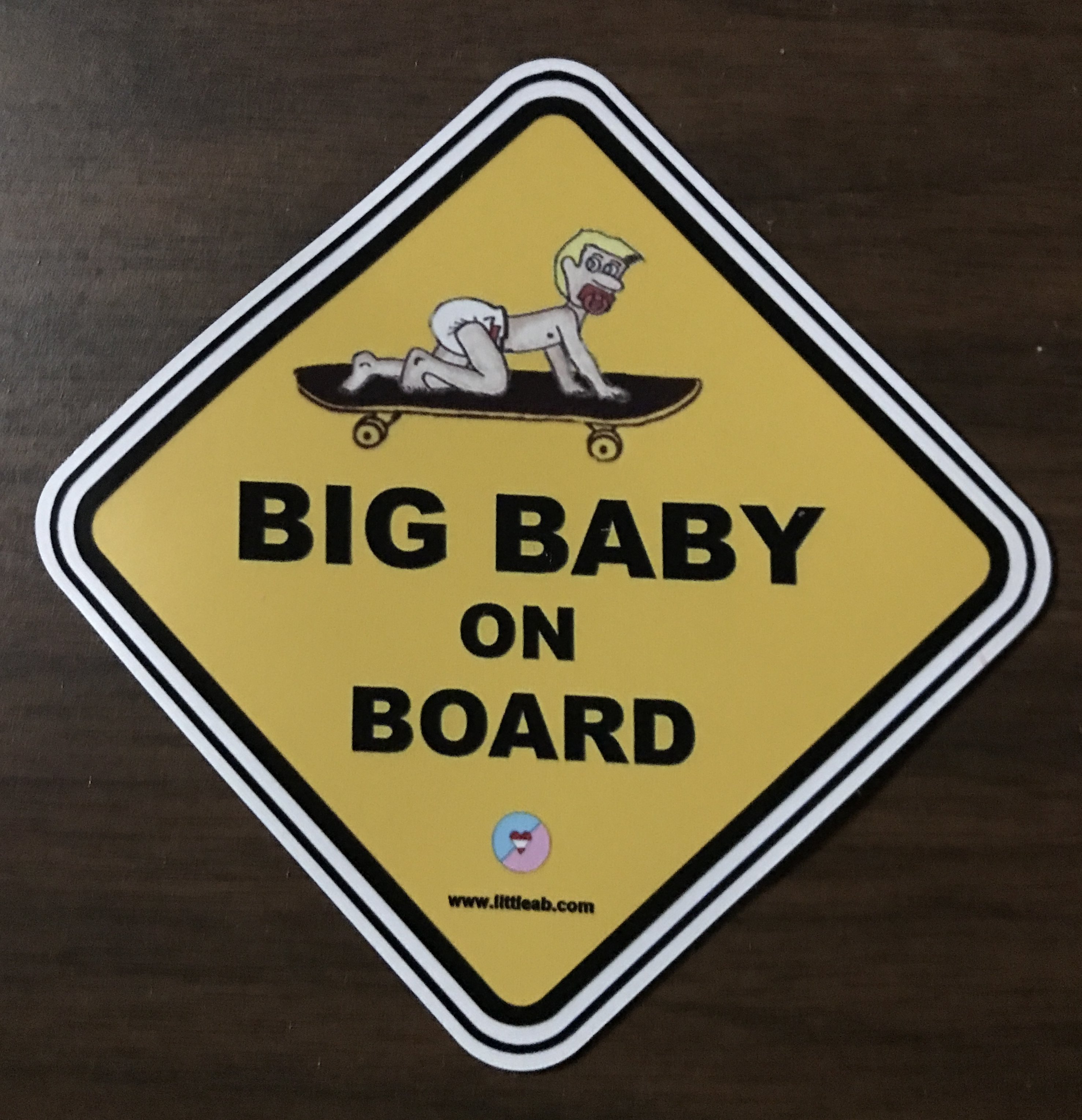 Big Baby On Board Magnet. - Click Image to Close