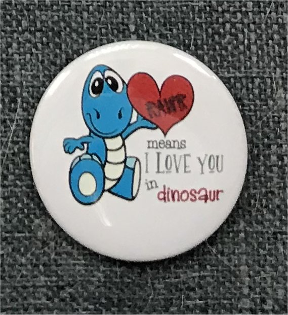 Rawr Means I Love You in Dinosaur! (blue dino)